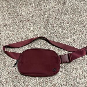 Lululemon everywhere Burgundy Belt/crossbody Bag